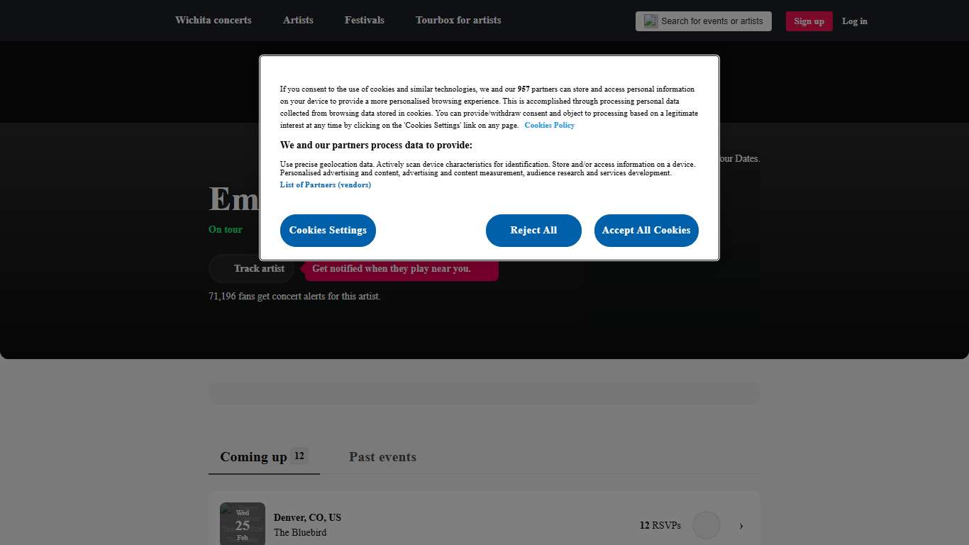 Emery Tickets, Tour Dates & Concerts 2027 & 2026 – Songkick